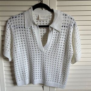 Mustard Seed Ivory V-Neck Sweater